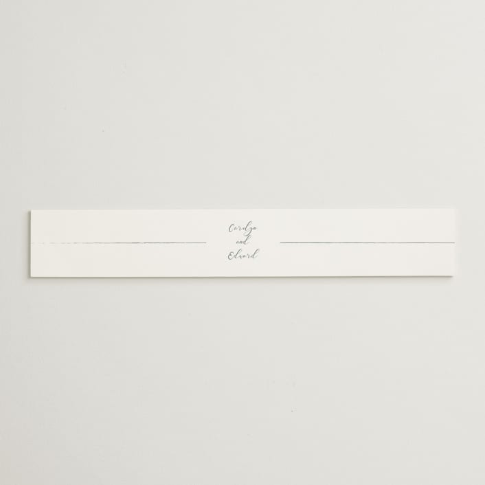 "Sketched Florals" - Belly Bands in Storm by Baumbirdy - Assembled with Invitation