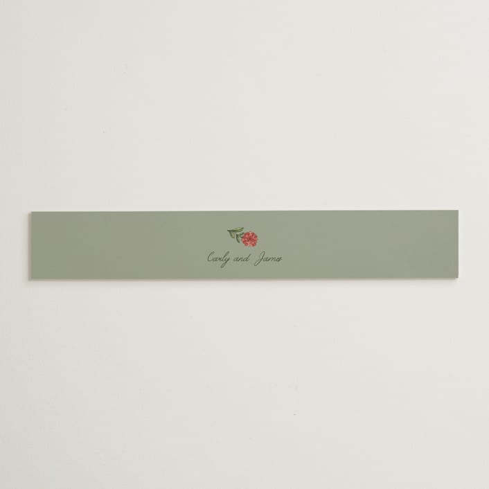 "Wedding Tapestry" - Belly Bands in Coral Fern by Chris Griffith - Assembled with Invitation