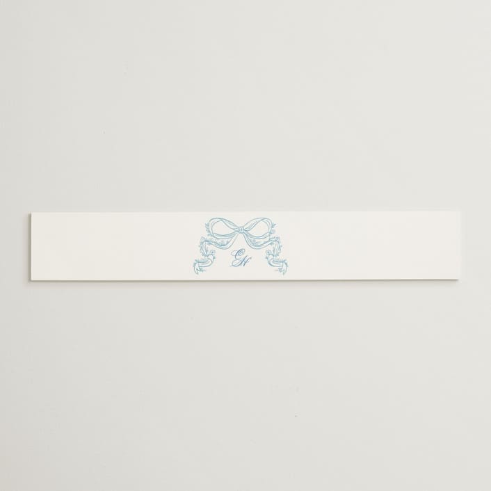 "Royalty" - Belly Bands in Capri by Creo Study - Assembled with Invitation