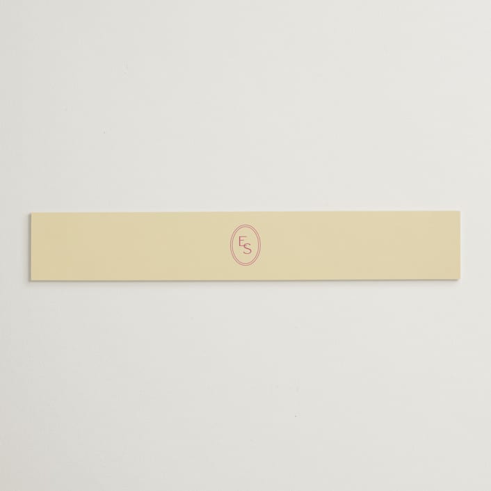 "palmetto" - Belly Bands in Lemon by Ellen Schlegelmilch - Assembled with Invitation