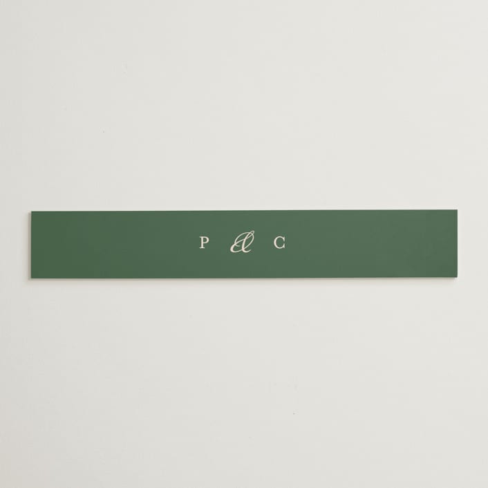 "Scripted" - Belly Bands in Emerald by Creo Study - Assembled with Invitation