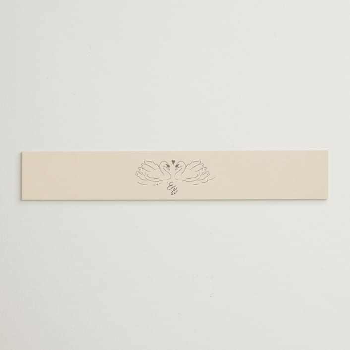 "The Swan" - Belly Bands in Buttercream by Helena Vitto - Assembled with Invitation