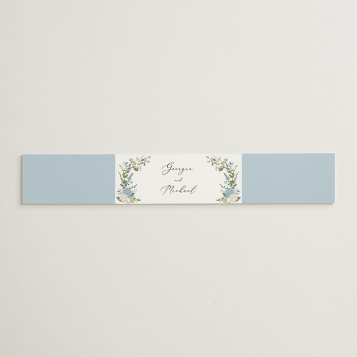 "Hydrangea Vine" - Belly Bands in Coastal by Susan Moyal - Assembled with Invitation