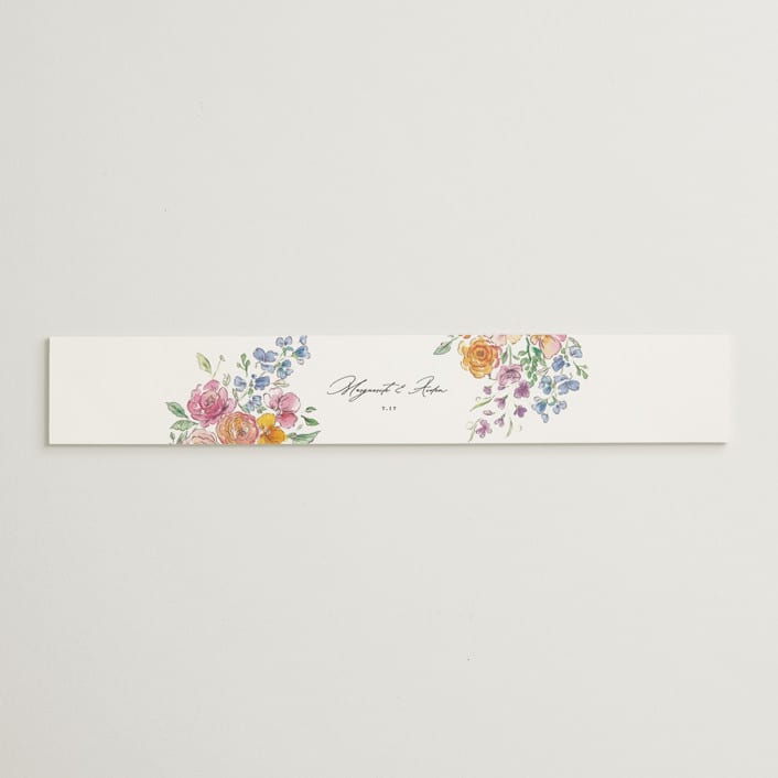 "Floral Pop" - Belly Bands in Tropical by Itsy Belle Studio - Assembled with Invitation