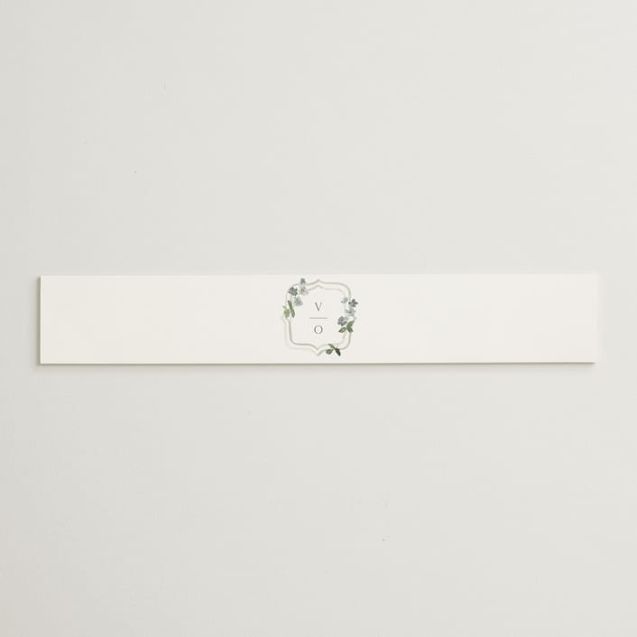 "Wistful" - Belly Bands in Mist by Everett Paper Goods - Assembled with Invitation
