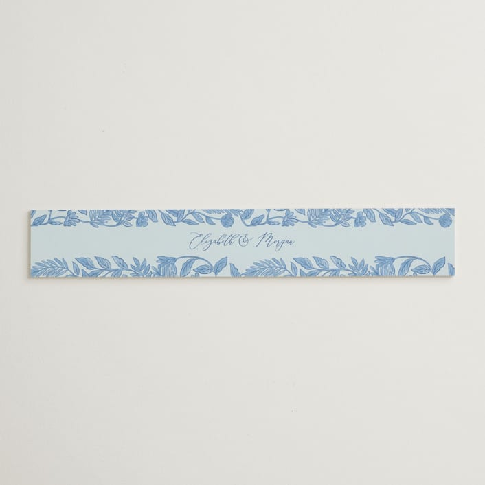 "Porcelain Floral" - Belly Bands in Porcelain by Elly - Assembled with Invitation