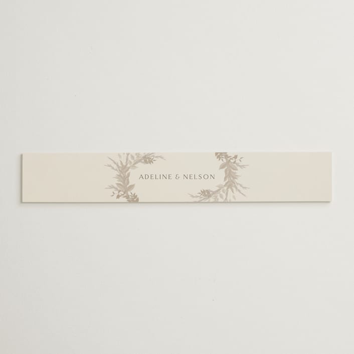 "Preserved Fall Botanicals" - Belly Bands in Linen by Erin Deegan - Assembled with Invitation