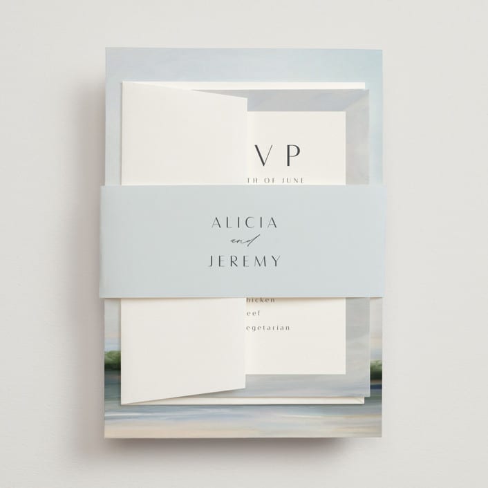 "Calm Water" - Belly Bands in Sky by Nicole Walsh - Assembled with Invitation