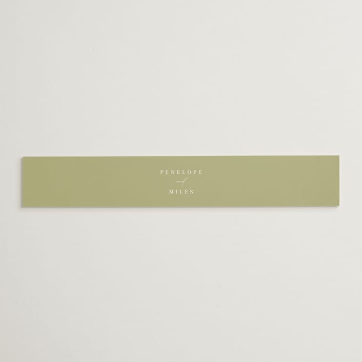 "Aspen" - Belly Bands in Lake by Robert and Stella - Assembled with Invitation