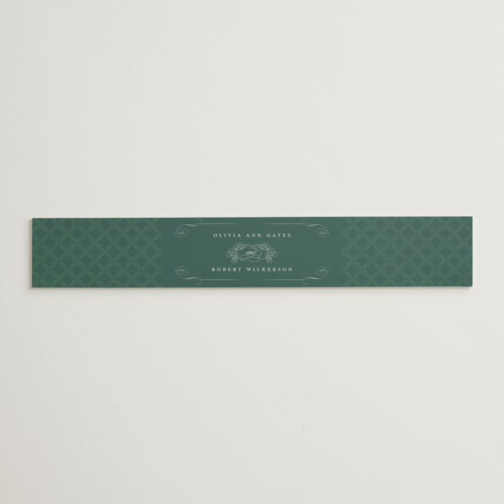 "Chantilly" - Belly Bands in Emerald by Kimberly Morgan - Assembled with Invitation