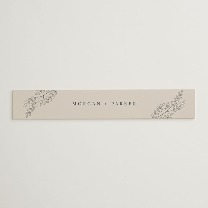 "leafy wreath" - Belly Bands in Taupe by Ghazal Ali - Assembled with Invitation