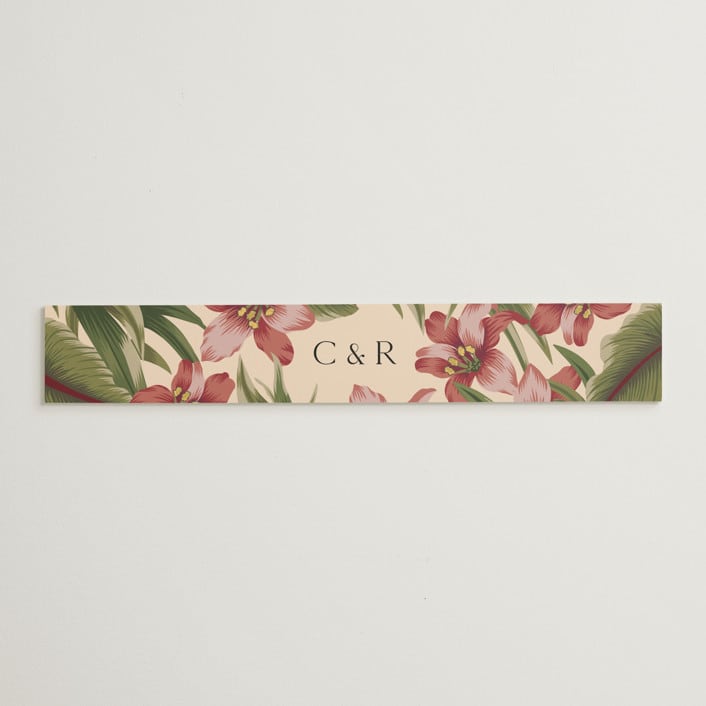 "Tropical Flowers" - Belly Bands in Sunrise by Jennifer Holbrook - Assembled with Invitation