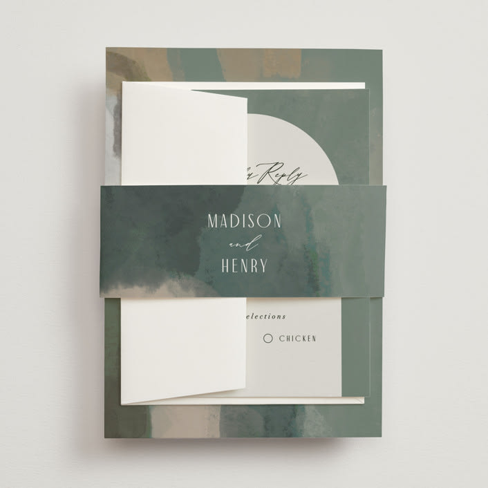 "Verdant" - Belly Bands in Moss by Nicoletta Savod - Assembled with Invitation