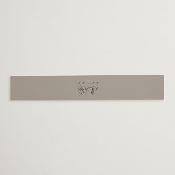 "Wine Label" - Belly Bands in Stone by Owl and Toad - Assembled with Invitation