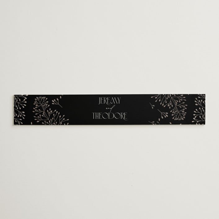 "Black-Tie" - Belly Bands in Noir by Benita Crandall - Assembled with Invitation