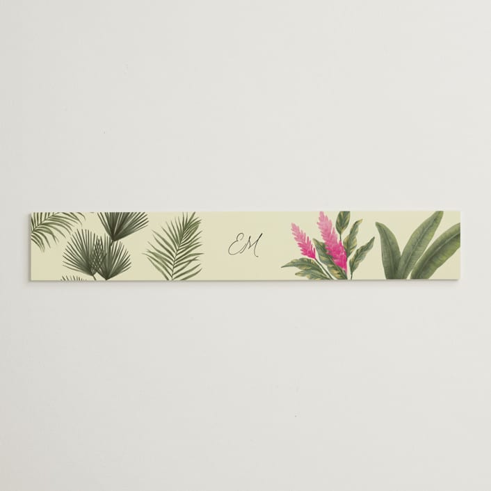 "Tropical garden" - Belly Bands in Lime by Elly - Assembled with Invitation