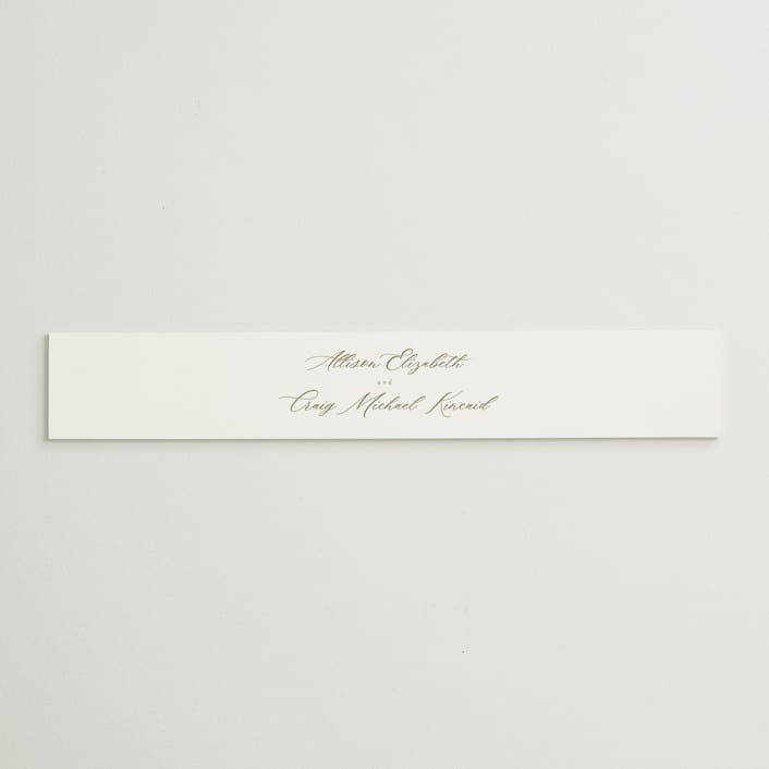"Rustic Barn" - Belly Bands in Fawn by AK Graphics - Assembled with Invitation