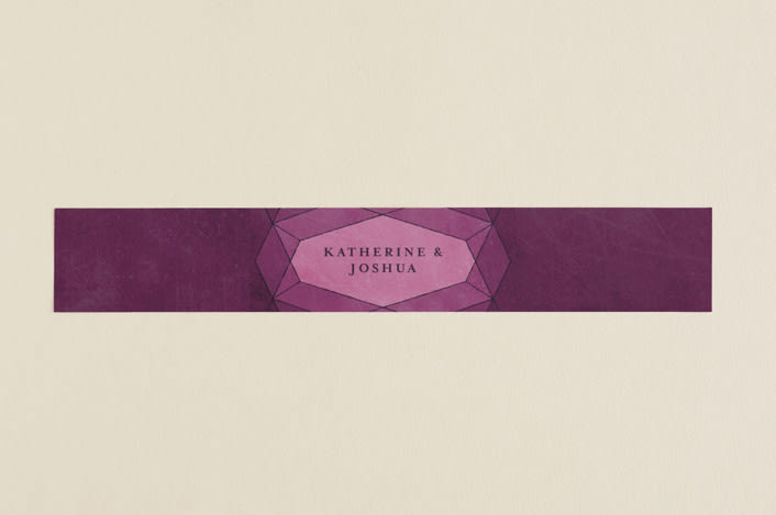 "Abstract Jewel" - Belly Bands in Amethyst by Rebecca Bowen - Assembled with Invitation