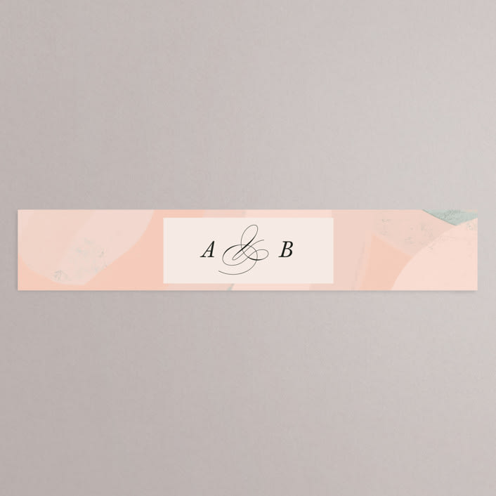 "Marbled Arch" - Belly Bands in Peach by Anna Elder - Assembled with Invitation