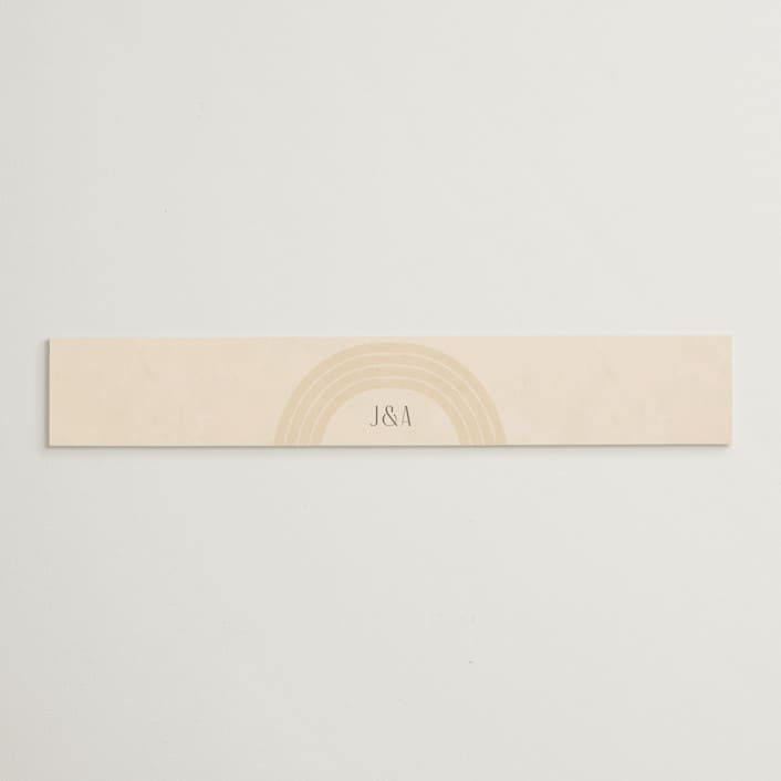 "Chuppah Arch" - Belly Bands in Desert Sun by Laura Bolter - Assembled with Invitation
