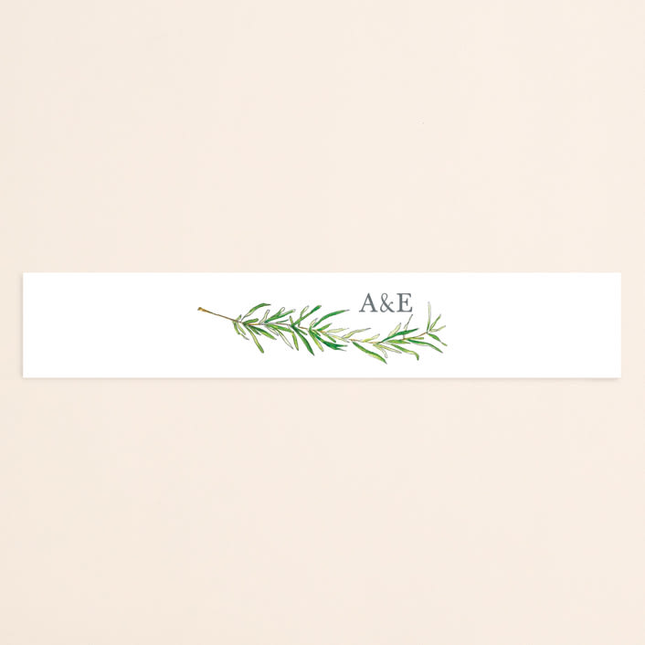 "Simple Sprigs" - Belly Bands in Fern by Erin Deegan - Assembled with Invitation
