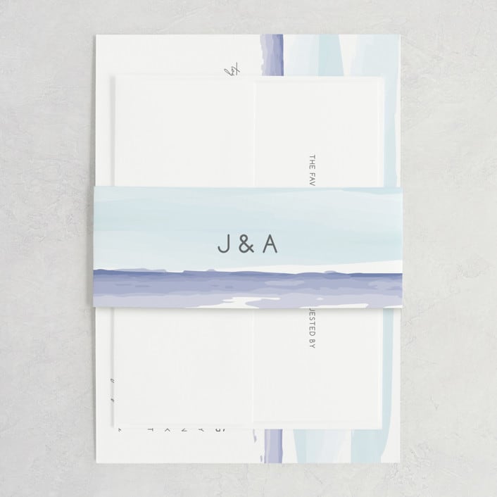 "Set Sail" - Belly Bands in Mediterranean by Sarah Brown - Assembled with Invitation