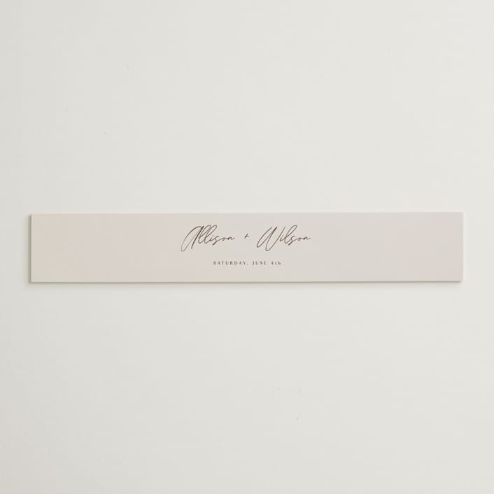 "Love Note" - Belly Bands in Ecru by AK Graphics - Assembled with Invitation