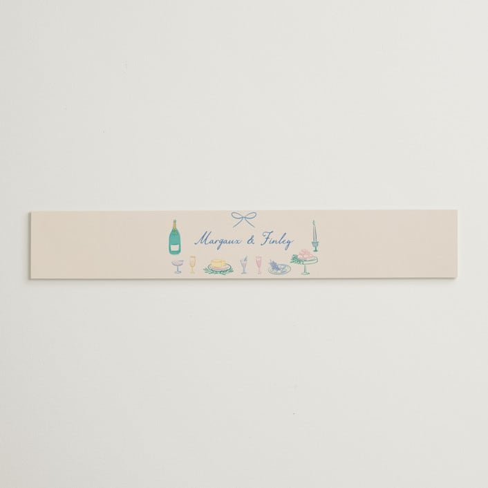 "Dining" - Belly Bands in Pastel by Elly - Assembled with Invitation