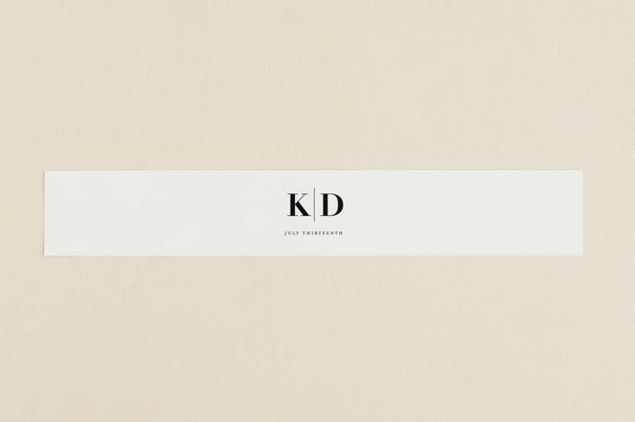 "The Minimalist" - Belly Bands in Pearl by Kelly Schmidt - Assembled with Invitation