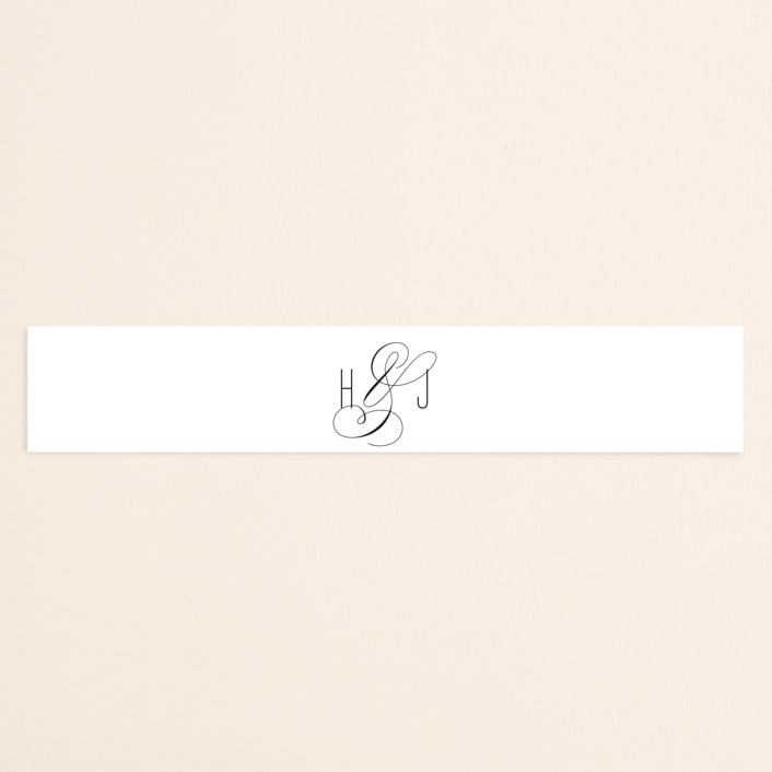 "Scripted Ampersand" - Belly Bands in Midnight by Roxy Cervantes - Assembled with Invitation