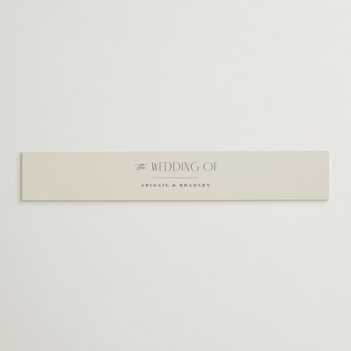 "Moderne" - Belly Bands in Graphite by Everett Paper Goods - Assembled with Invitation