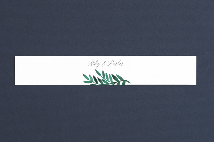 "Painted Greenery" - Belly Bands in Evergreen by Katharine Watson - Assembled with Invitation
