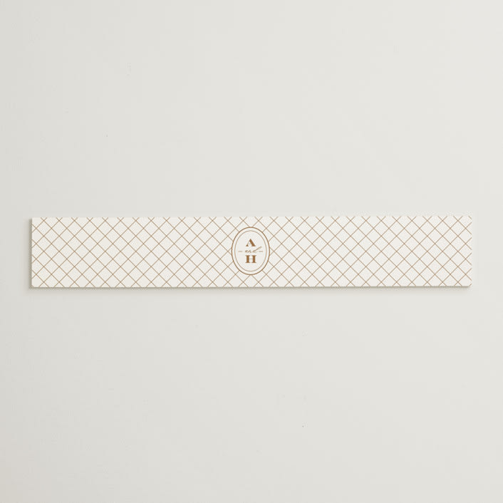 "Date Stamp" - Belly Bands in Wool by Jill Means - Assembled with Invitation