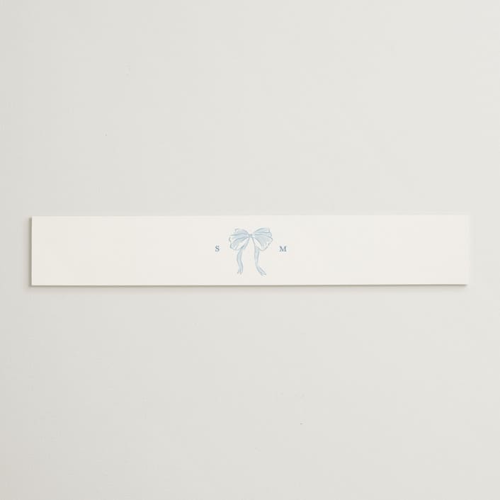 "Bow Frame" - Belly Bands in Lagoon by Leah Bisch - Assembled with Invitation