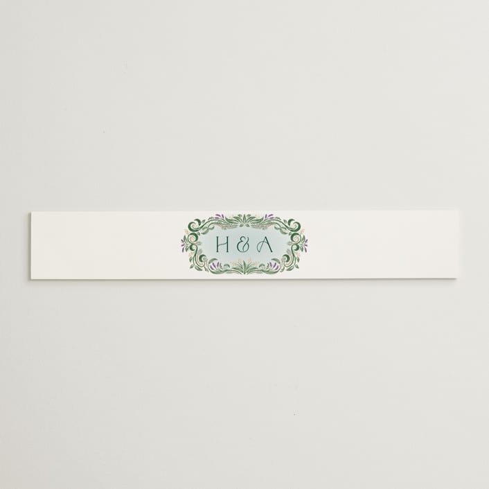 "Sierra" - Belly Bands in Spruce by Paper Sun Studio - Assembled with Invitation