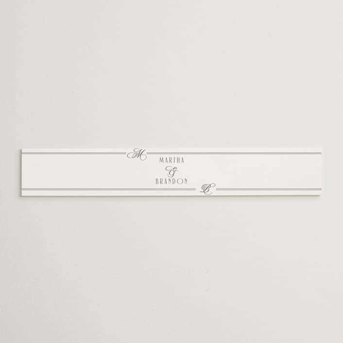 "Black Tie Elegance" - Belly Bands in Tuxedo by Nicoletta Savod - Assembled with Invitation
