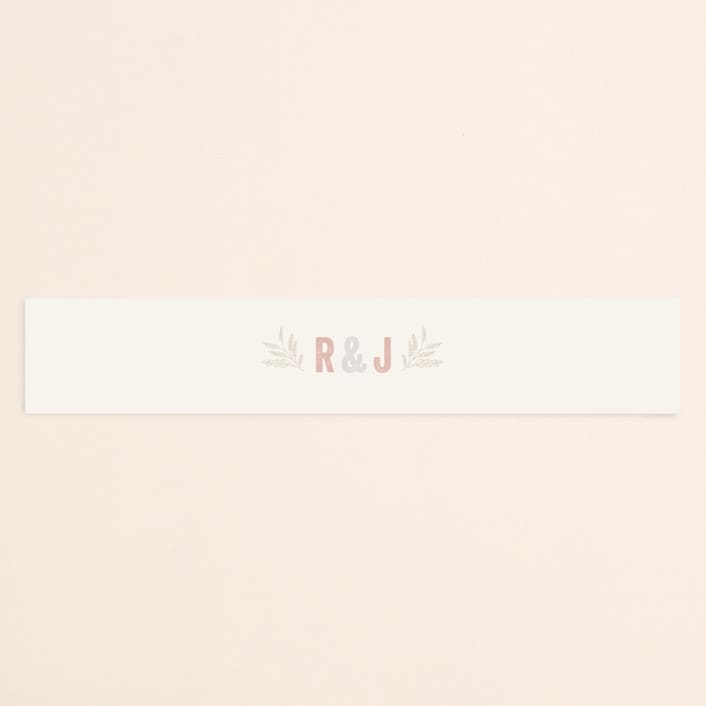 "Rustic Charm" - Belly Bands in Petal by Hooray Creative - Assembled with Invitation