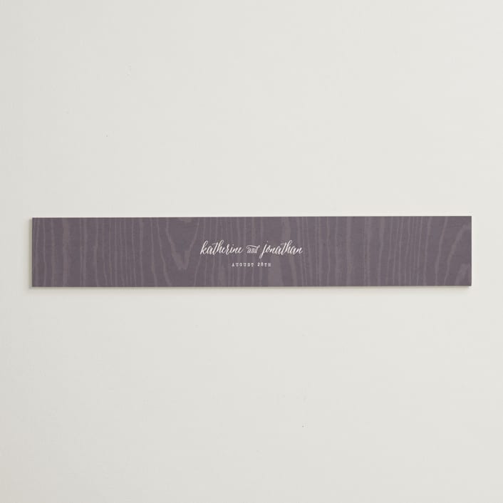 "Garden Lights" - Belly Bands in Plum by Hooray Creative - Assembled with Invitation