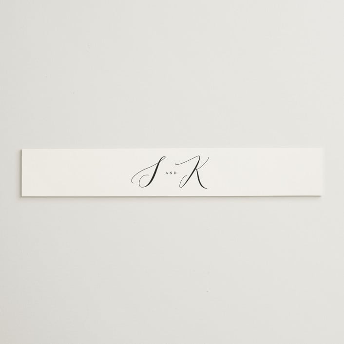 "Nothing Compares To You" - Belly Bands in Cream by Design Lotus - Assembled with Invitation