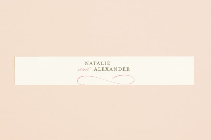 "Winter Flourish" - Belly Bands in Petal Pink by Annie Clark - Assembled with Invitation