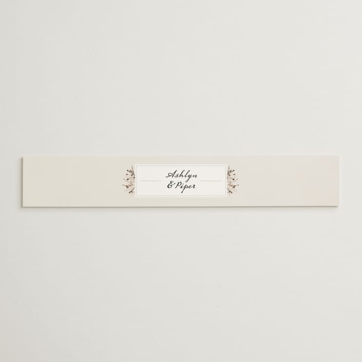 "Gone To Seed" - Belly Bands in Taupe by Honeybunch Studio - Assembled with Invitation