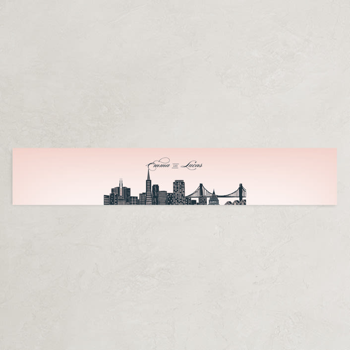"Big City - San Francisco" - Belly Bands in Blush by Hooray Creative - Assembled with Invitation