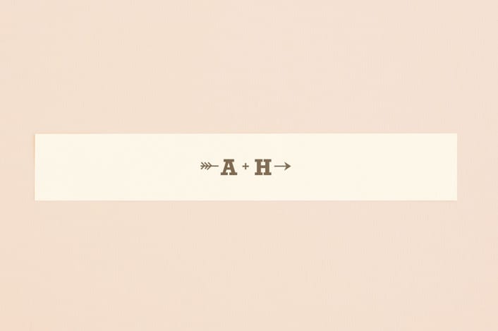 "Love Struck" - Belly Bands in Pale Salmon by The Social Type - Assembled with Invitation