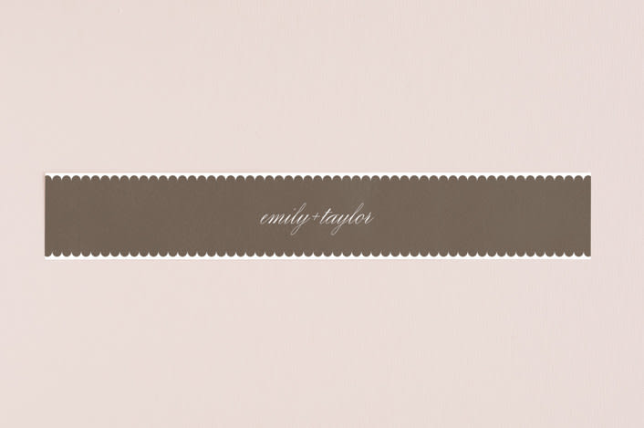 "Sweet scallop" - Belly Bands in Taupe by Annie Clark - Assembled with Invitation