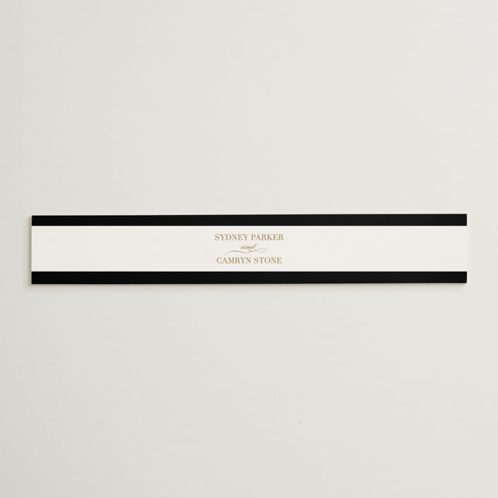 "Fashion District" - Belly Bands in Black Tie by Jill Means - Assembled with Invitation