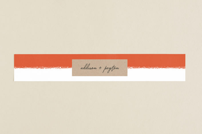 "Joyfully Ever After" - Belly Bands in Tangerine by Faith Harlow - Assembled with Invitation