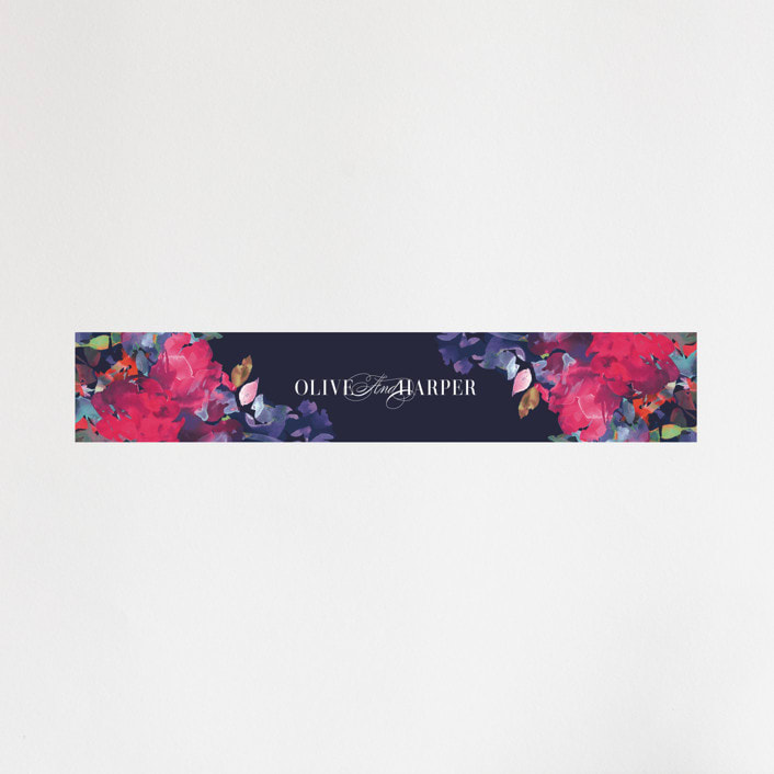 "Georgia" - Belly Bands in Navy by Lori Wemple - Assembled with Invitation