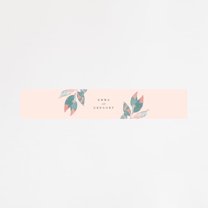 "Boho botanics" - Belly Bands in Coral by Creo Study - Assembled with Invitation