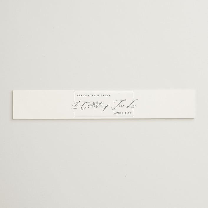 "Love Story" - Belly Bands in Alabaster by Liz Conley - Assembled with Invitation