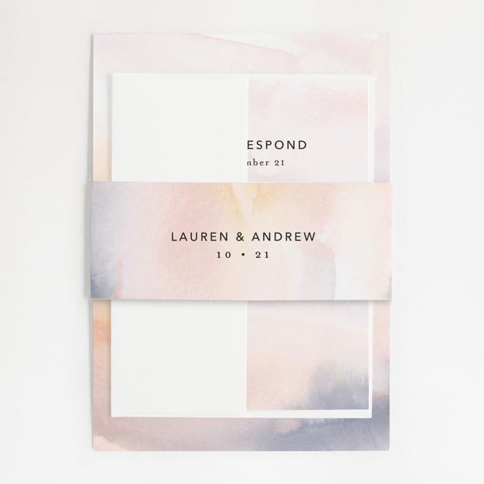 "Soaring" - Belly Bands in Sunset by Lindsay Megahed - Assembled with Invitation